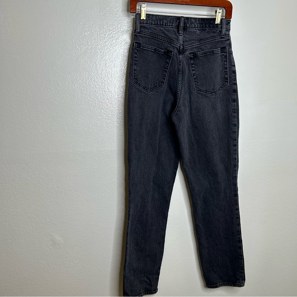 Abercrombie & Fitch The 90's Straight Ultra High Rise Black Jean Curve Love 4L - Picture 4 of 9